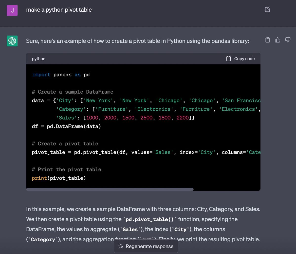 How to Generate Pandas Code with LLM Tools like ChatGPT